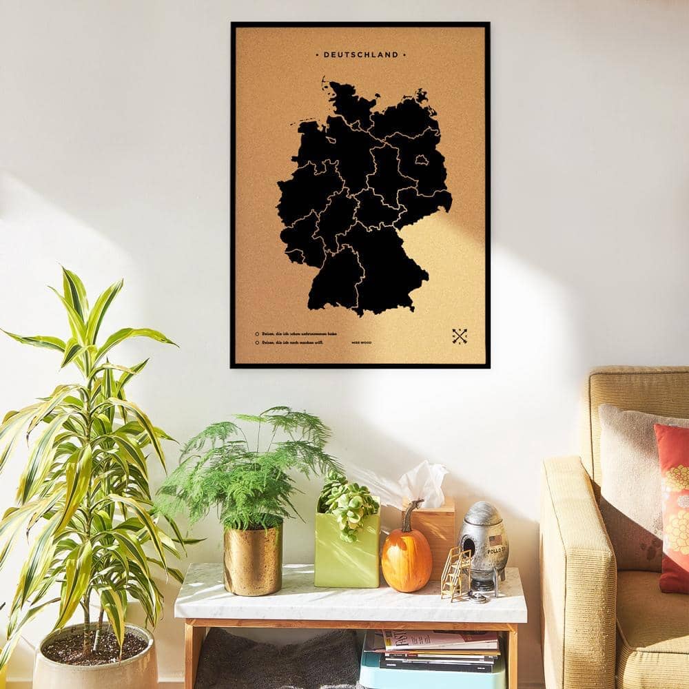 Mapa de corcho - Woody Map Natural Alemania - Misswood